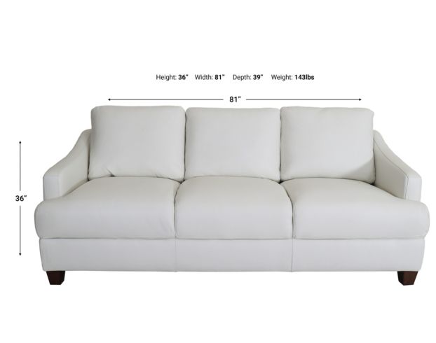 Bassett Furniture Leland Leather Sofa large image number 6