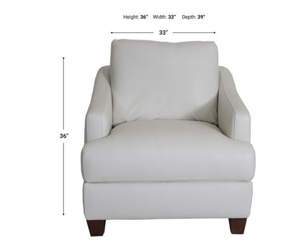 Bassett Furniture Leland Leather Chair large image number 6