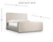 Bernhardt Antibes Cream Upholstered Queen Bed small image number 6