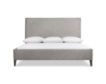 Bernhardt Menton Gray Upholstered Panel Queen Bed small image number 1