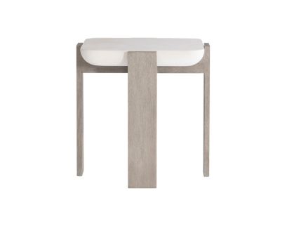 Bernhardt Gooding Flint Gray Square End Table