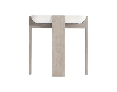 Bernhardt Gooding Flint Gray Square End Table