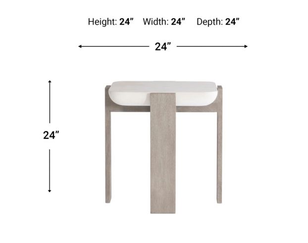 Bernhardt Gooding Flint Gray Square End Table large image number 8