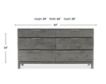 Bernhardt Casegoods Menton Gray 6-Drawer Dresser small image number 5