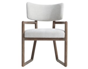 Bernhardt Casa Paros White Upholstered Dining Arm Chair