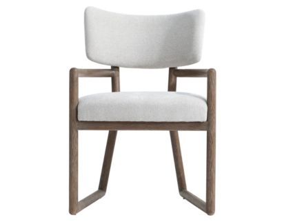 Bernhardt Casa Paros White Upholstered Dining Arm Chair