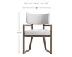 Bernhardt Casa Paros White Upholstered Dining Arm Chair small image number 7