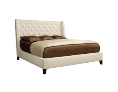 Bernhardt Maxime Beige Wingback King Bed