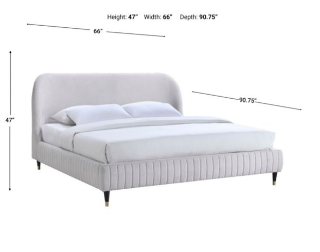 Bernards Furniture Group Llc Celine Upholstered Queen Bed large image number 3