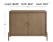 Bernards Furniture Group Llc ELURE 2 DOOR ACCENT CABINET small image number 3