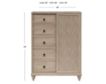 Bernards Furniture Citrus Heights Door Chest small image number 7