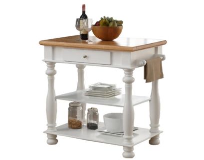 Bernards Furniture Group Llc Avondale White Kitchen Island