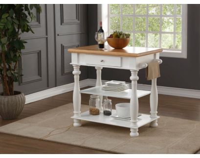 Bernards Furniture Group Llc Avondale White Kitchen Island