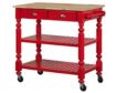 Bernards Furniture Group Llc Payson Red Kitchen Cart small image number 1