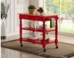 Bernards Furniture Group Llc Payson Red Kitchen Cart small image number 2