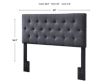 Bernards Furniture Group Llc Piper Upholstered Queen Headboard small image number 5