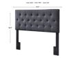 Bernards Furniture Group Llc Piper Upholstered King Headboard small image number 5