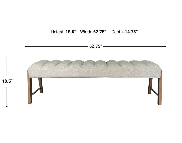 Bernards Furniture Elure Latte Bedroom Bench large image number 3