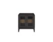 Bernards Furniture Elure Peppercorn Glass Door Nightstand small image number 1