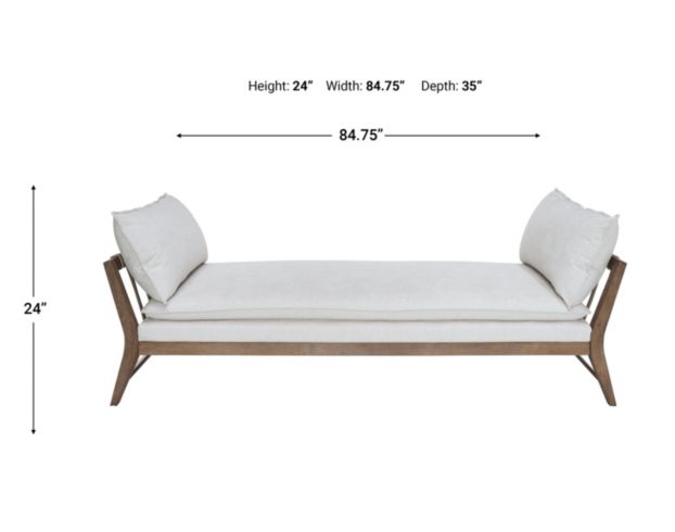 Bernards Furniture Elure White Daybed large image number 4