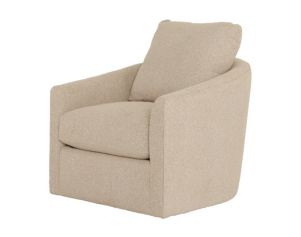 Bernhardt Astoria Tan Swivel Chair