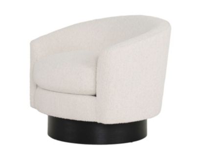 Bernhardt Camino White Swivel Chair