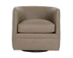 Bernhardt Palazzo Genuine Leather Tan Swivel Chair small image number 1