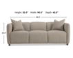 Bernhardt Luc Tan Power Sofa small image number 8