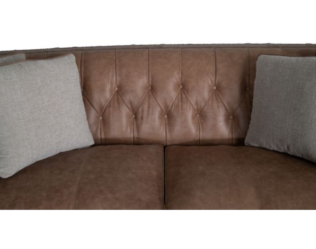 Bernhardt Candace 100% Leather Brown Sofa large image number 5