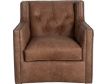 Bernhardt Candice Brown 100% Leather Swivel Chair small image number 1