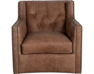 Bernhardt Candice Brown 100% Leather Swivel Chair