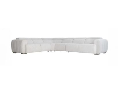 Bernhardt Aldo White 4-Piece Power Reclining Sectional