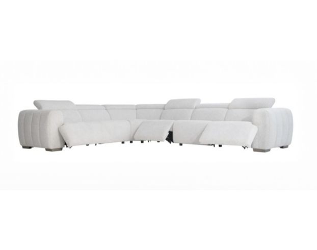 Bernhardt Aldo White 4-Piece Power Reclining Sectional large image number 3