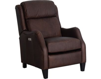 Bernhardt Isaac Brown Genuine Leather Power Recliner