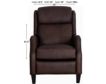 Bernhardt Isaac Brown 100% Leather Power Recliner small image number 6