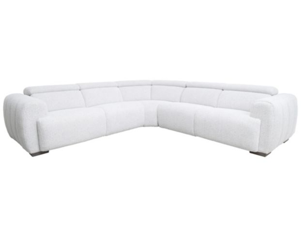 Bernhardt Aldo White Boucle 3-Piece Power Reclining Sectional large image number 1