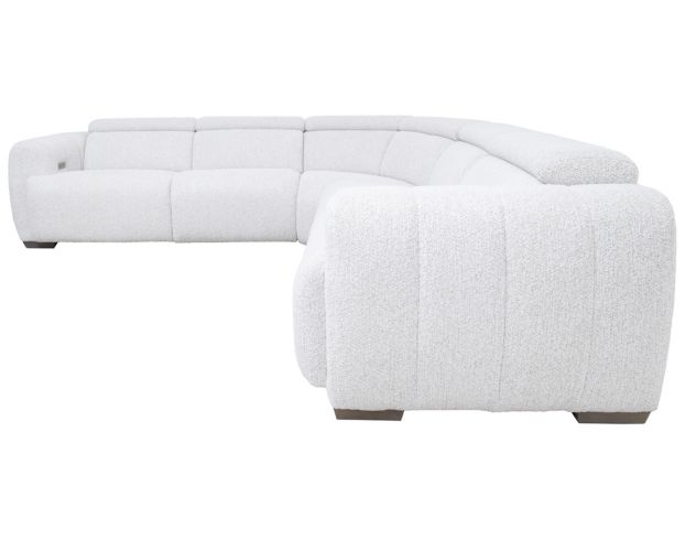 Bernhardt Aldo White Boucle 3-Piece Power Reclining Sectional large image number 2