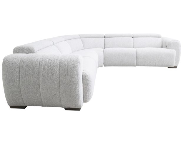 Bernhardt Aldo White Boucle 3-Piece Power Reclining Sectional large image number 3