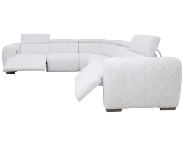 Bernhardt Aldo White Boucle 3-Piece Power Reclining Sectional large image number 10