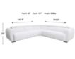 Bernhardt Aldo White Boucle 3-Piece Power Reclining Sectional small image number 16