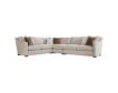 Bernhardt Ventura White & Tan 4-Piece Sectional small image number 1