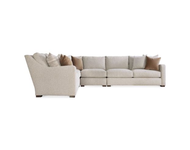 Bernhardt Ventura White & Tan 4-Piece Sectional large image number 3