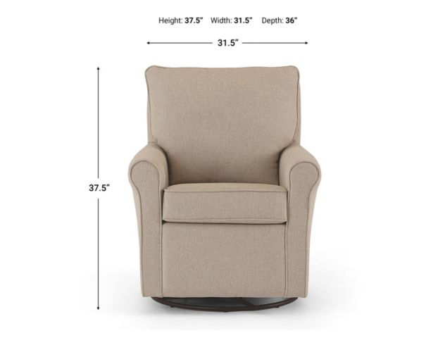 Best Chair Kacey Swivel Glider large image number 5