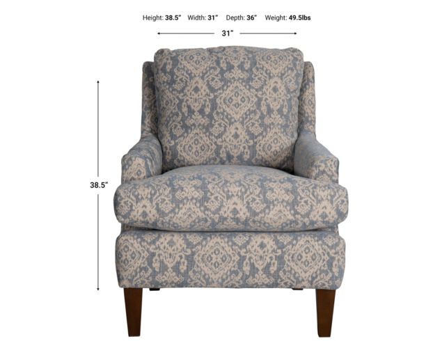 Best Chair Ennis Blue Accent Chair large image number 6