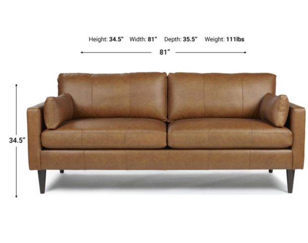 Best Chair Trafton Leather Sofa large image number 4