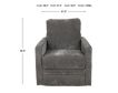 Best Home Furnishings Giana Gray Power Swivel Recliner small image number 9