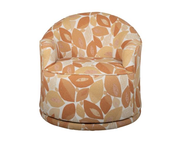 Best Home Furnishings April SWIVEL CHAIR - ORANGE large image number 1