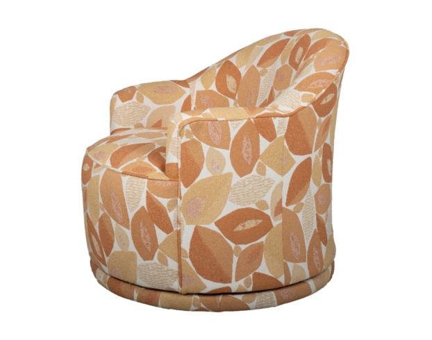 Best Home Furnishings April SWIVEL CHAIR - ORANGE large image number 2