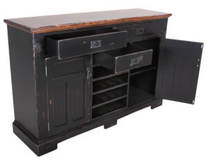 Canadel Champlain Buffet with Wine Rack