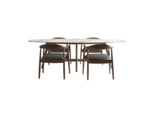 Canadel Downtown Porcelain 5-Piece Dining Set